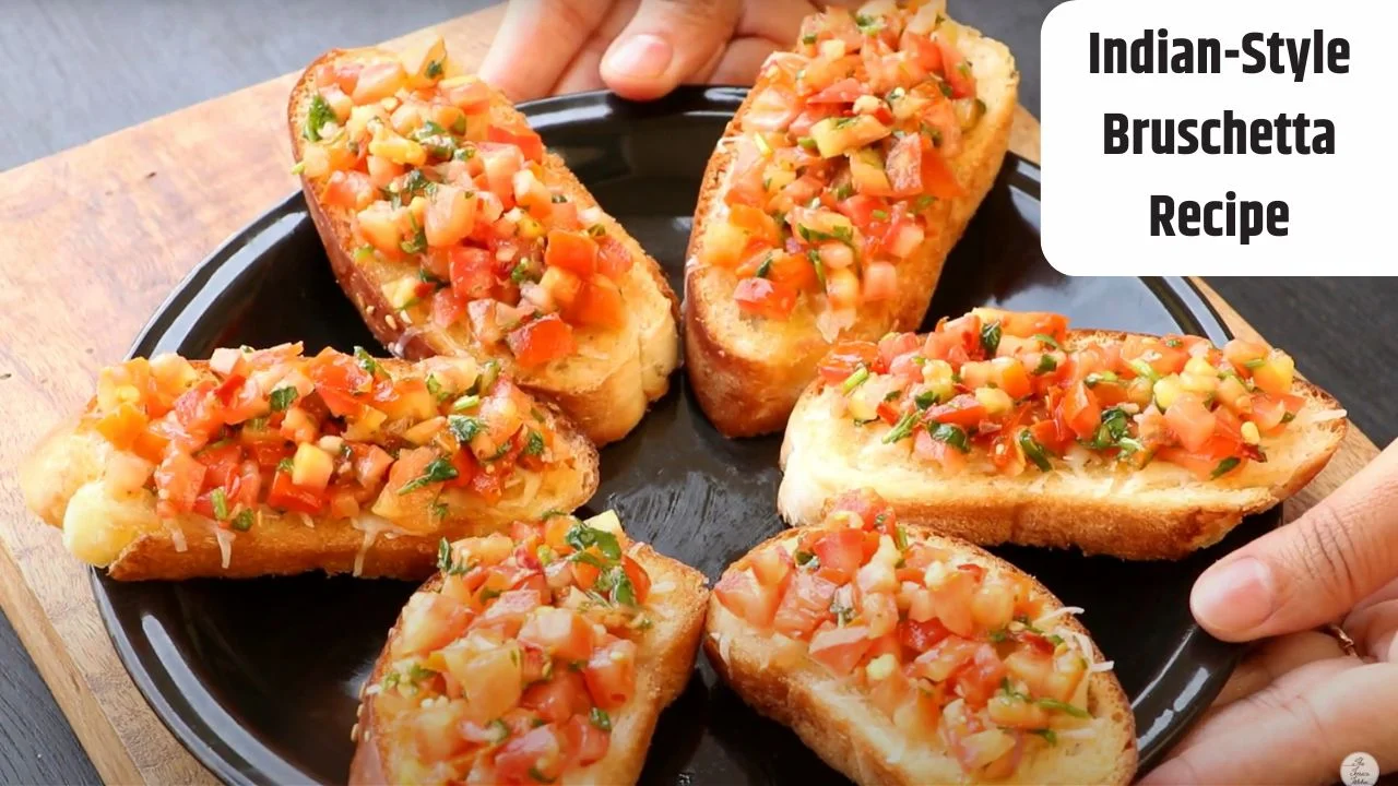 indian style bruschetta recipe