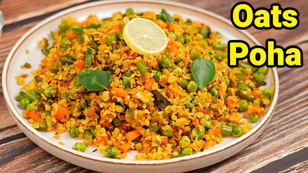 Oats Poha Recipe, Oats Poha for weight loss, Oats poha recipe hebbars Kitchen,Oats poha calories,Poha or oats which is better for weight loss
