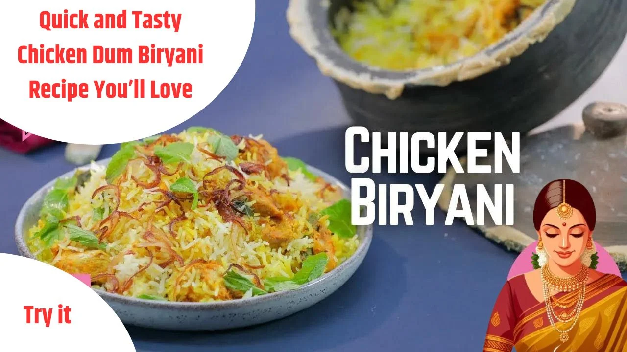 Chicken Dum Biryani,chicken biryani