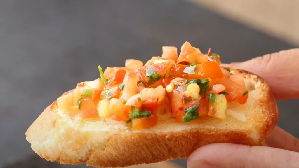 indian style bruschetta recipe