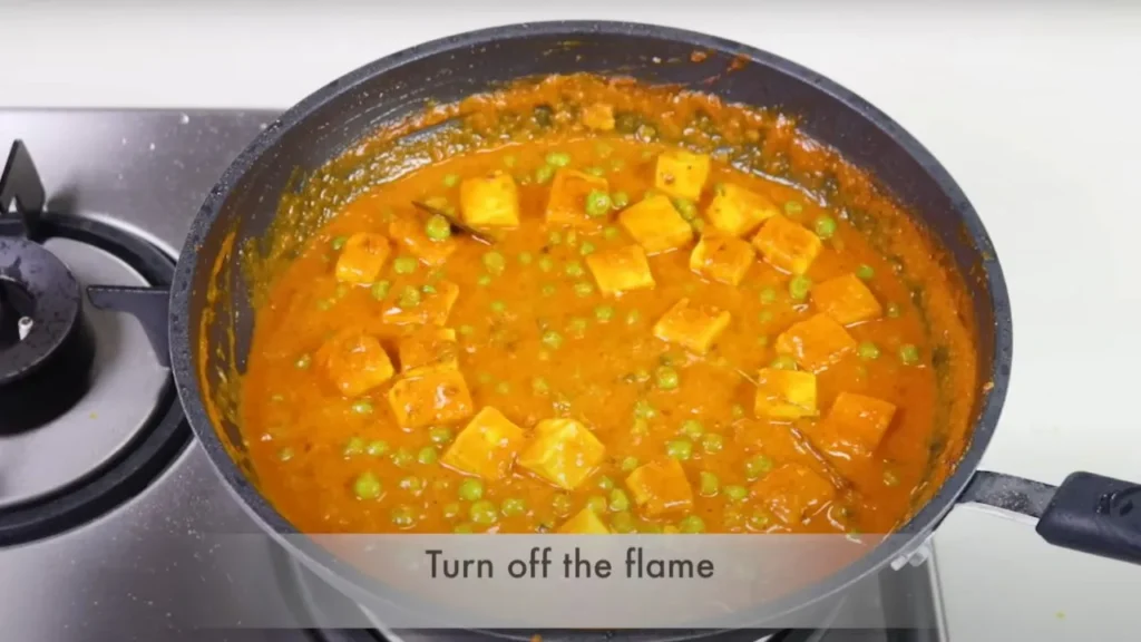 Matar paneer without onion and garlic