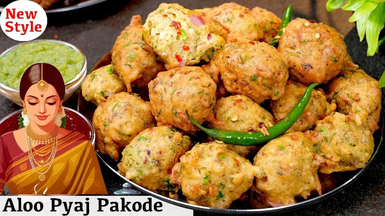 Aloo Pyaz Pakoda in hindi