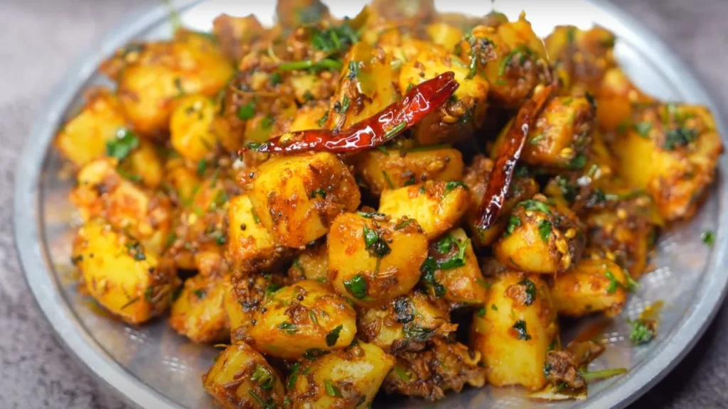 Pahadi Aloo Gutke in hindi