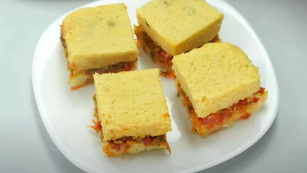 Dhokla Veggie Sandvich