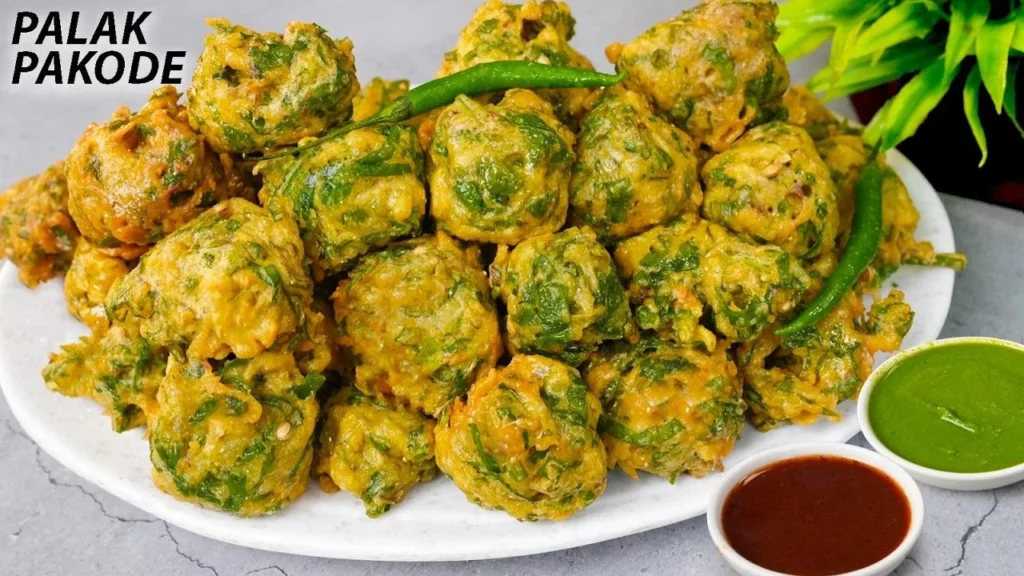 Aloo Palak ke Pakode