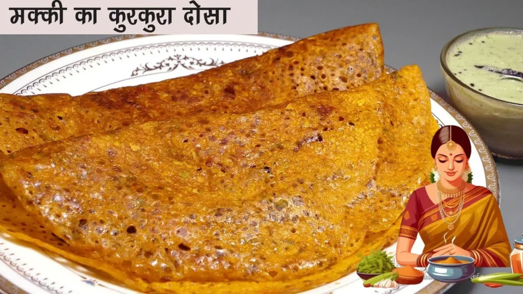 Corn flour Dosa Recipe 